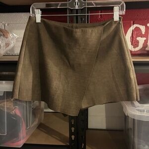 Lily Rain faux suede skort